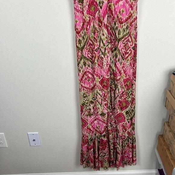 MISA Los Angeles Avaline Ikat Flutter Sleeve Dress - Picture 4 of 6